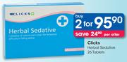 Clicks Herbal Sedative 2 x 26's Tablets Pack