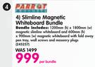 Parrot Slimline Magnetic Whiteboard Bundle-Per Bundle