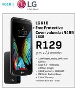 LG K10 + Free Protective Cover 16GB