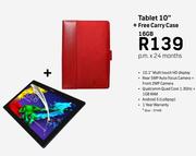 Lenovo Tablet 10" + Free Carry Case 16GB