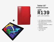 Lenovo Tablet 10" 16GB + Free Carry Case 