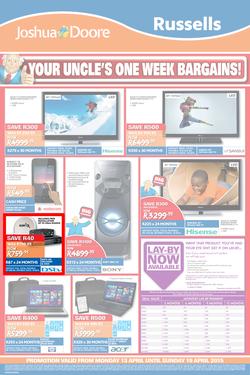 Joshua Doore & Russels : Your Uncle's One Week Bargains (13 Apr - 19 Apr 2015), page 4