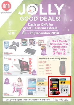 CNA : Jolly Good Deals (8 Dec - 25 Dec 2014), page 1