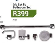 Gio Set 5pc Bathroom Set