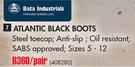 Bata Industrails Atlantic Black Boots-Per Pair
