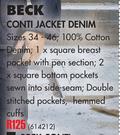 Beck Conti Jacket Denim