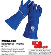 Evrigard Elbow Length Welding Gloves-Per Pair