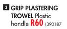 Grip Plastering Trowel Plastic Handle