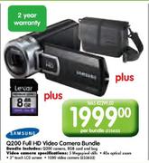 Samsung Q200 Full HD Video Camera Bundle-Per Bundle