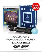 Playstation 3 Wonderbook + Move + Book Of Spells