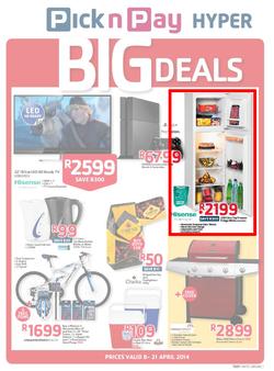 Pick N Pay Hyper : Big Deals (8 Apr - 21 Apr 2014), page 1