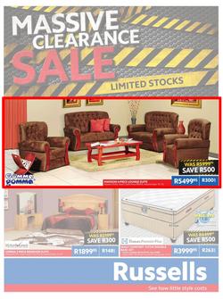 Russells : Clearance Sale (14 Apr - 22 Apr 2014), page 1