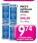 Price's Lighthouse Candles-400g each