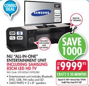 Nu "All-In-One" Entertainment Unit Including Samsung 82cm LED HD TV