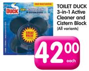 Toilet Duck 3-In-1 Active Cleaner And Cistern Block(All Variants)