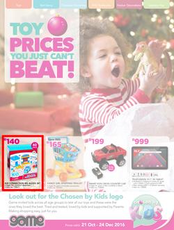 Game : Toy Prices You Just Can't Beat (21 Oct - 25 Nov 2016), page 1