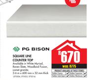 PG Bison Square Line Counter Top