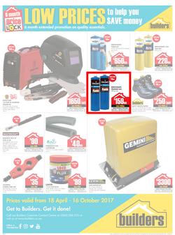 Builders : Low Prices Price Lock (18 April - 16 October 2017), page 8
