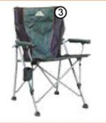 Campgear Chairs Deluxe Arm Chair CG403