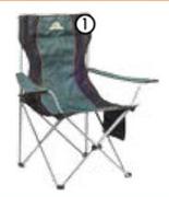 Campgear Chairs Standard Spider CG302