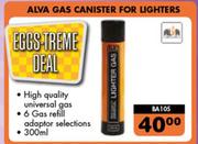 Alva Gas Canister For Lighters