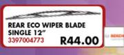 Rear Eco Wiper Blade Single 12" For Ford Figo 1.4i 62KW 2010-2014