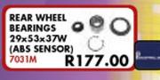 Rear Wheel Bearings 29 x 53 x 37W ABS Sensor For Ford Figo 1.4i 62KW 2010-2014