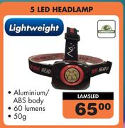 Campgear 5 LED Headlamp LAM5LED