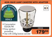 Alva Maxi Lamp Canister With Adaptor CCR105