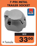Autogear 7-Pin Metal Trailer Socket(Female) TP7F