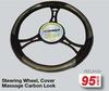 Steering Wheel, Cover Massage Carbon Look FED.A150-Each