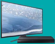 Samsung 50" Flat UHD Smart TV 50KU7000+ Samsung Blu-Ray Player BD-J7500