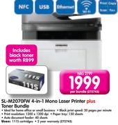 Samsung 4-In-1 Mono Laser Printer+ Toner Bundle SL-M2070FW