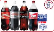 Coke/Coke Light/Coke Zero/ Tab-2x2L