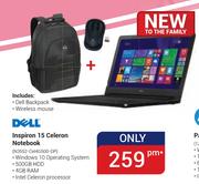Dell Inspiron 15 Celeron Notebook N3552-Cel4G500-DP