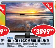 Dixon 40"(102cm) Full HD LED TV STY2040
