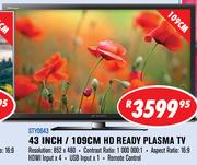 Dixon 43 Inch / 109cm HD Ready Plasma TV STYD643