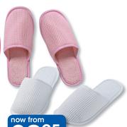 Clicks Waffle Cotton Slippers Pink-Per pair