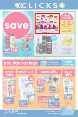 Clicks : Feel Good Pay Less (23 Sep - 21 Oct 2014), page 1