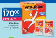 Vita-Thion Energy Tonic Sachets-60 x 5g Per Pack