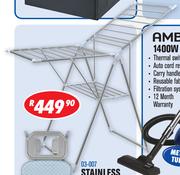 Amber Stainless Steel Drying Rack Folds Flat For Easy Storage 03-007