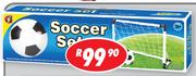 2 Piece Soccer Set Goal & Ball MX035651