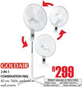 Goldair 3-In-1 Combination Fan