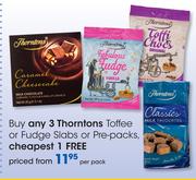 Thorntons Toffee Or Fudge Slabs Or Pre-Packs-Per Pack