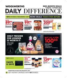 Woolworths Western Cape & Eastern Cape : Daily Difference (11 March - 24 March 2024)