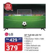LG 42" Full HD LED TV 42LB550A
