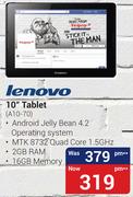 Lenovo 10" Tablet A10-70