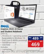 Dell Inspiron 3542-i3 Home And Student Notebook 3542 i3