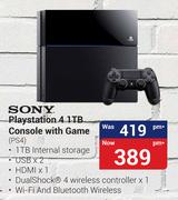 Sony Playstation 4 1TB Console With Game PS4