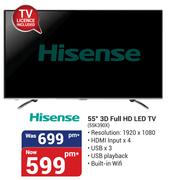Hisense 55" 3D Full HD LED TV 55K390X